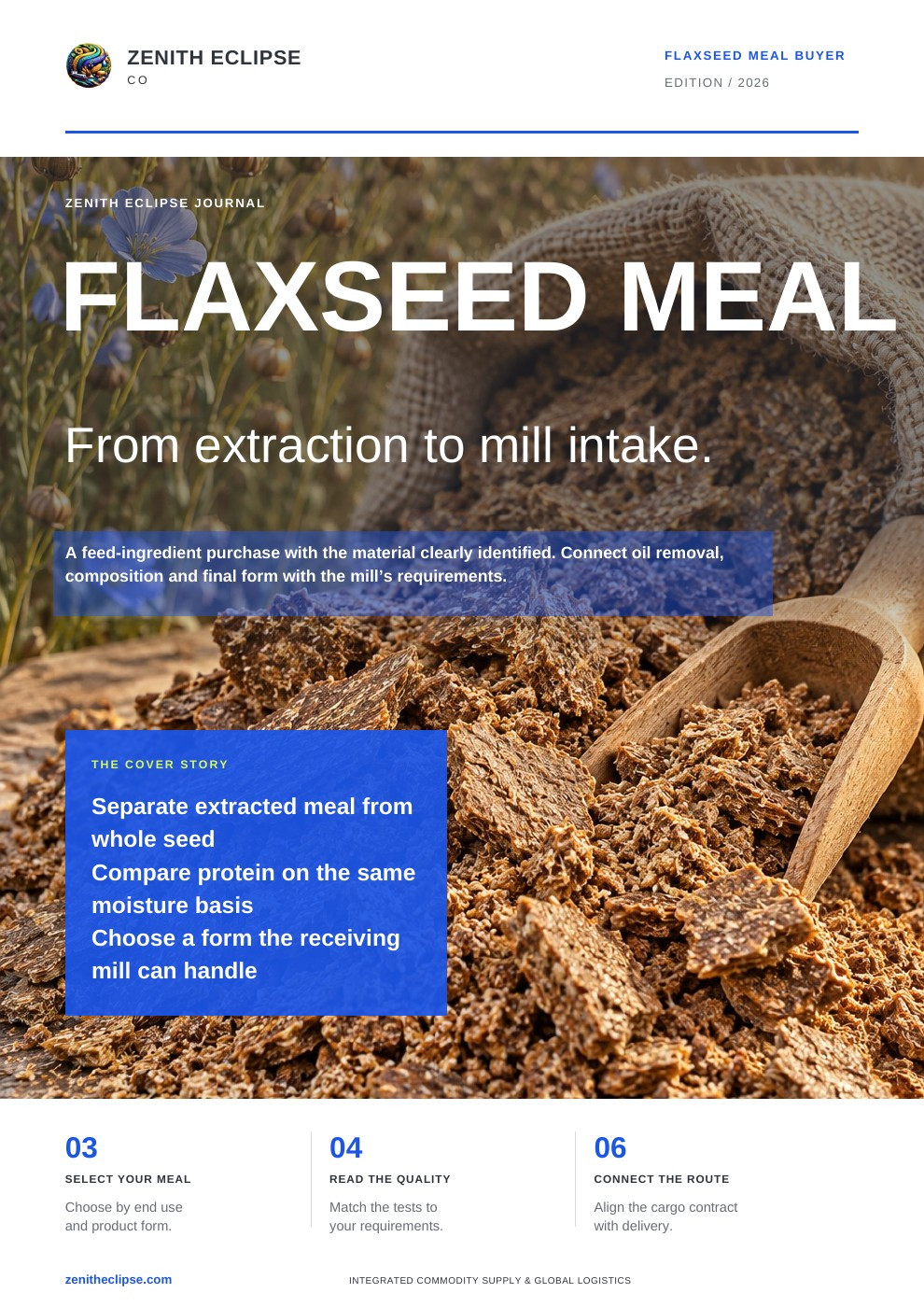 Flaxseed Meal: From Extraction to Mill Intake. magazine cover