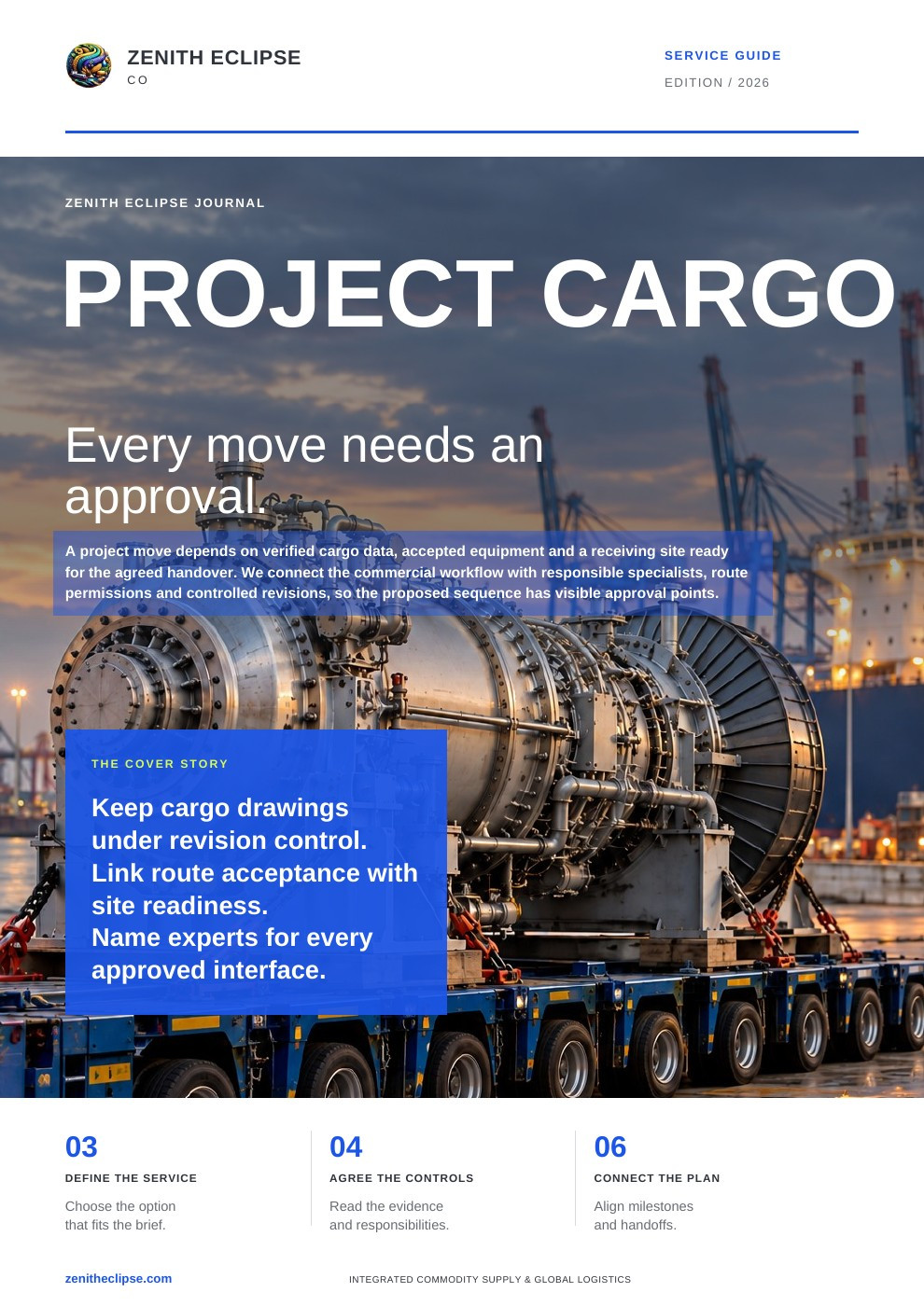 Project Cargo: Every Move Needs an Approval. magazine cover
