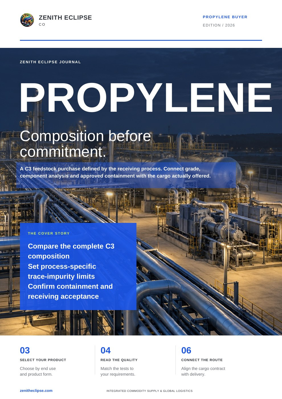 Propylene: Composition Before Commitment. magazine cover