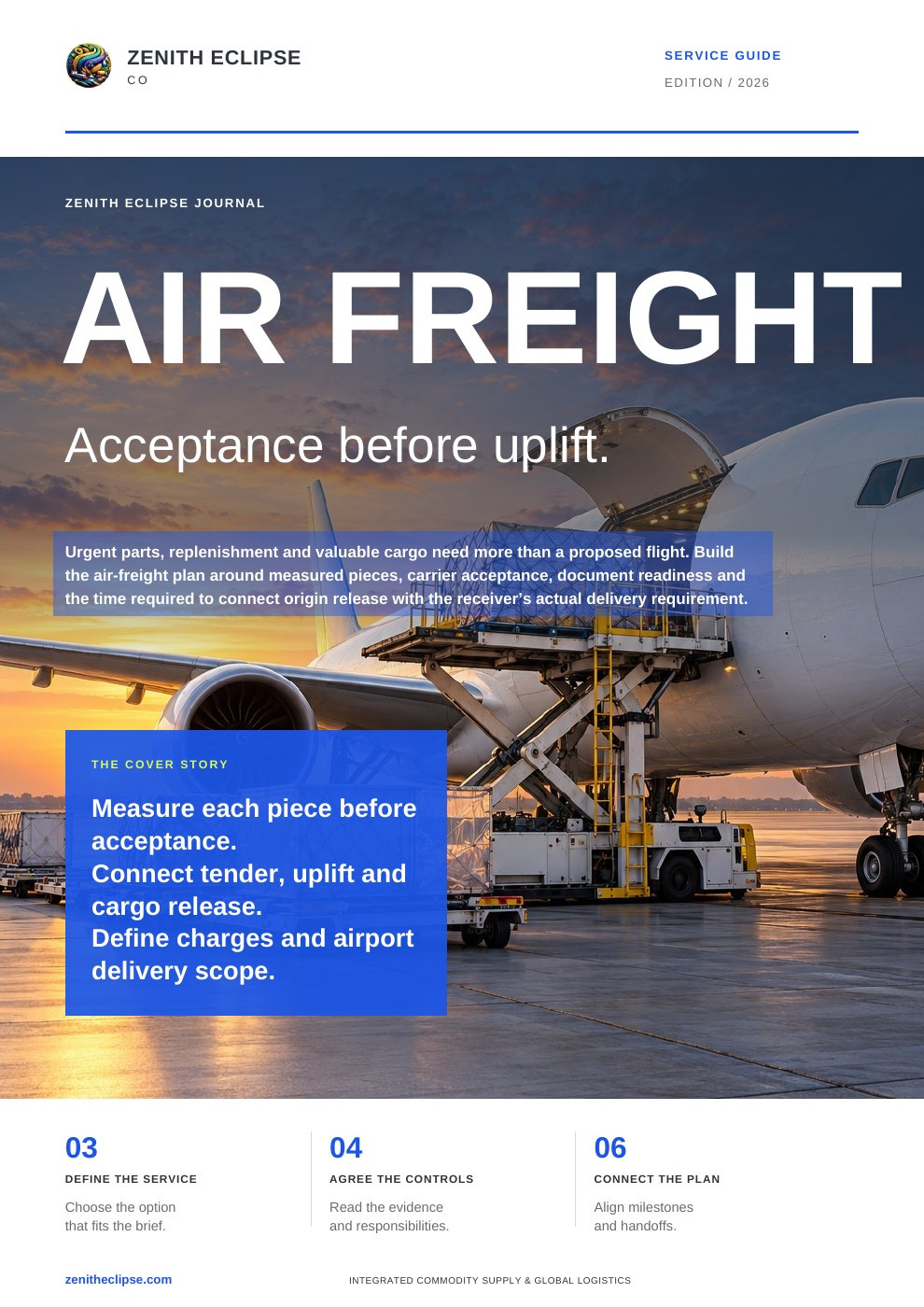 Air Freight: Acceptance Before Uplift. magazine cover