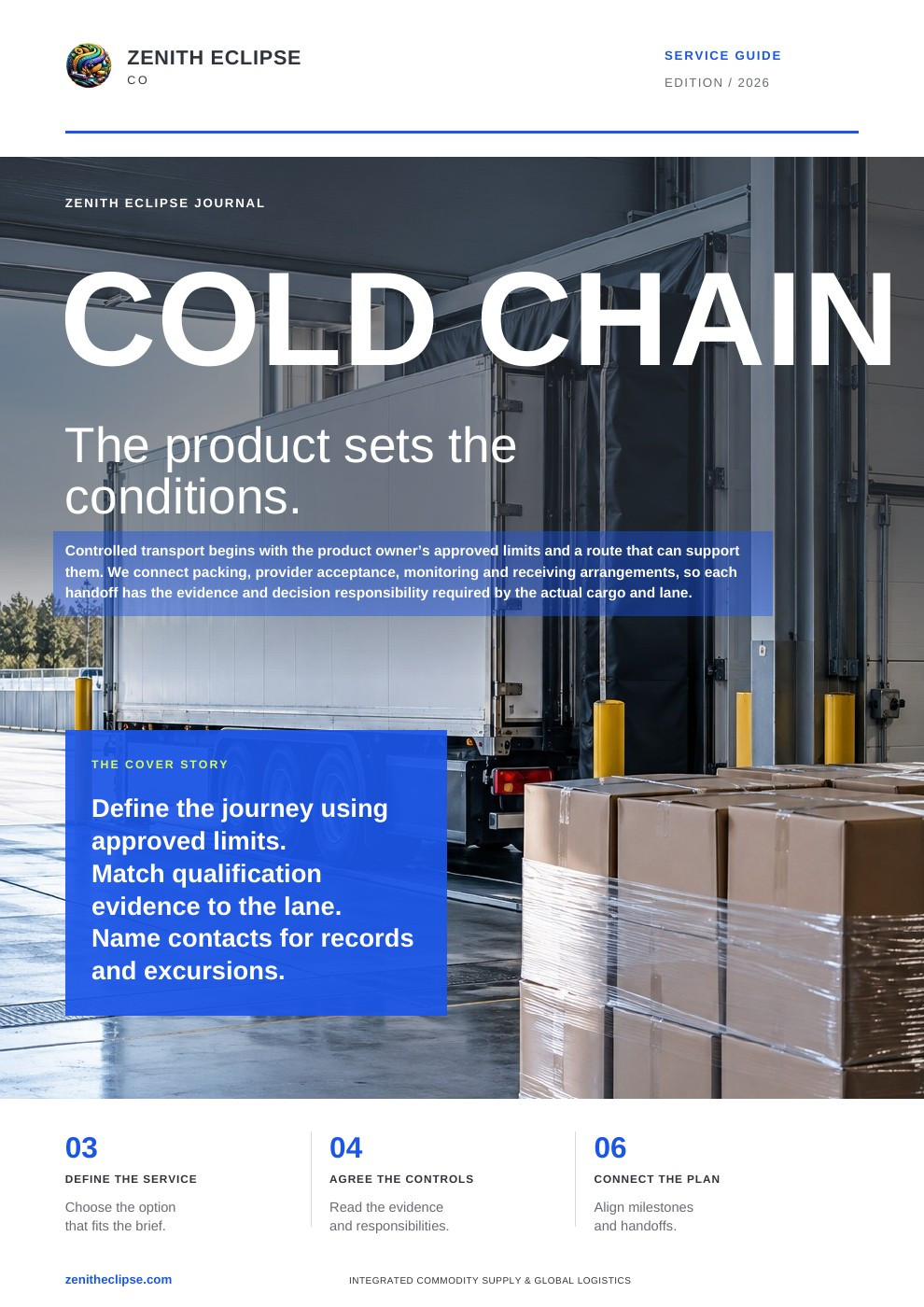 Cold Chain: The Product Sets the Conditions. magazine cover