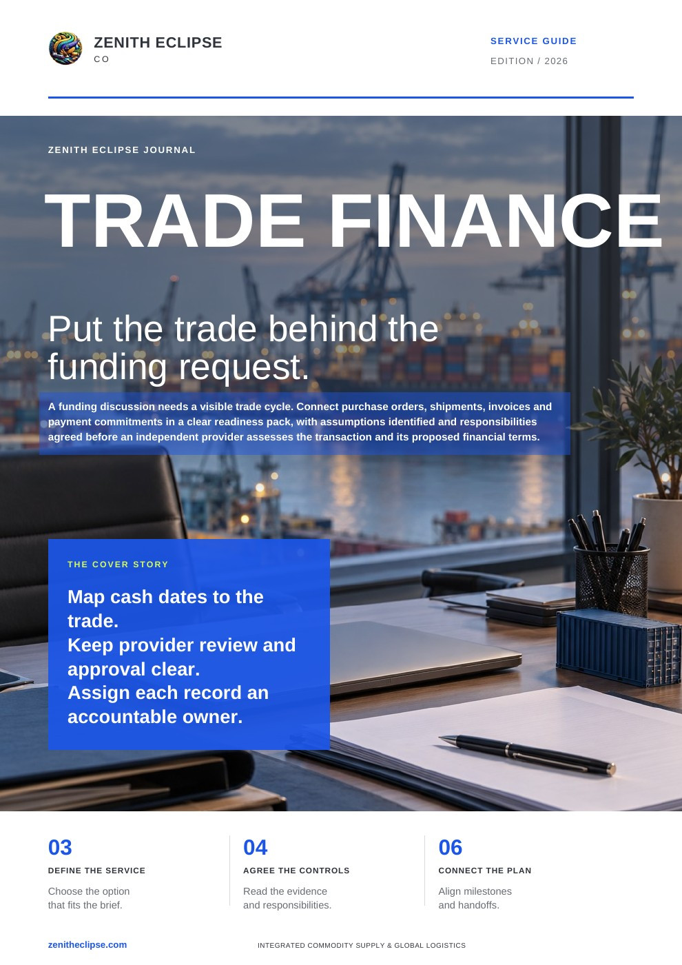 Trade Finance: Put the Trade Behind the Funding Request. magazine cover