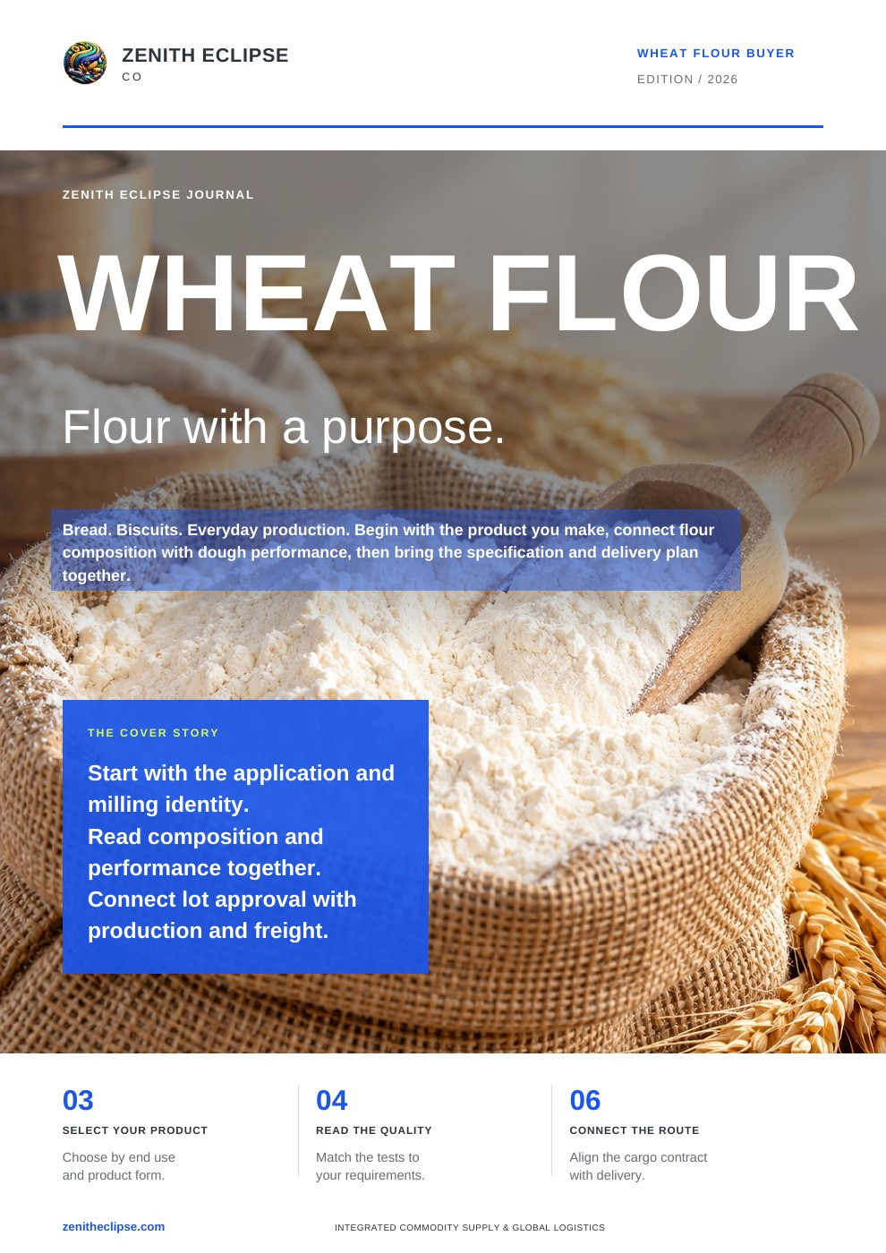 Wheat Flour: Flour with a Purpose. magazine cover